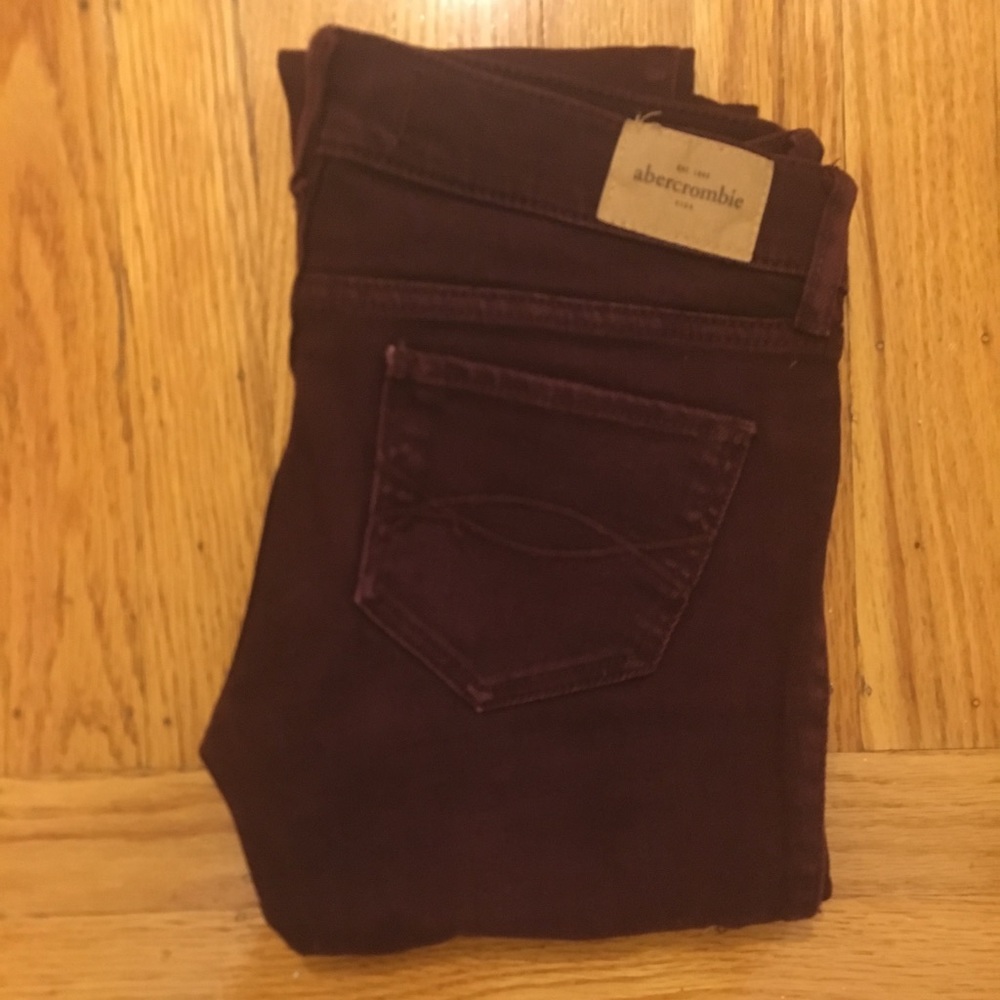 Maroon jeans